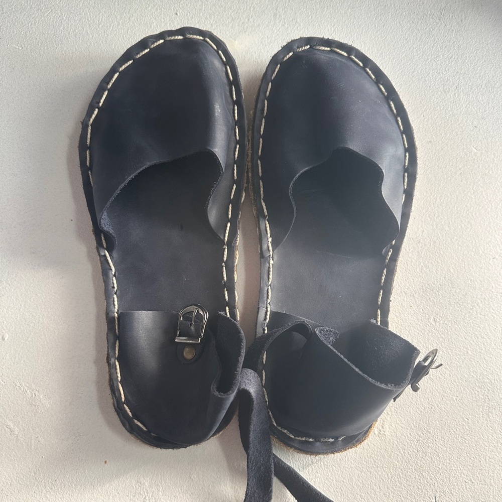 Handmade Leather Mary Jane zero drop shoes